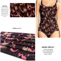 Printed Polyester Spandex Swinwear Fabric